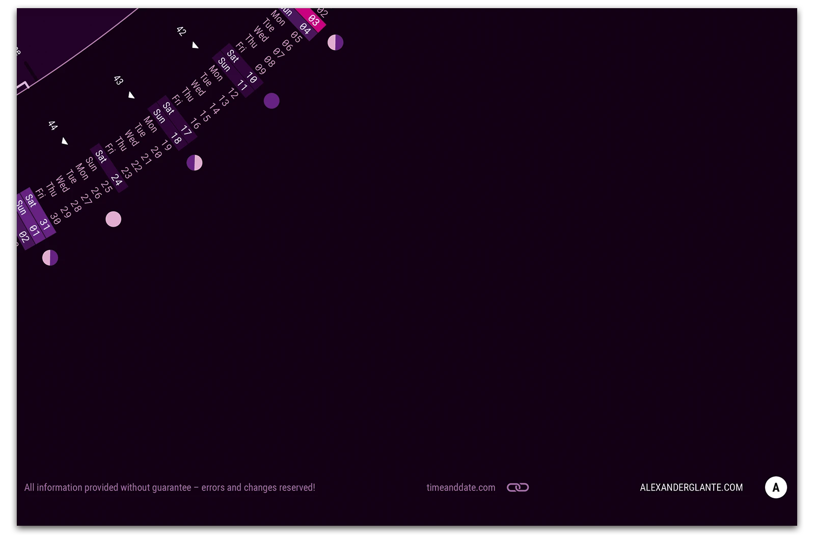 Alexander Glante - Works - Daylight Berlin Calendar 2026 - 11
