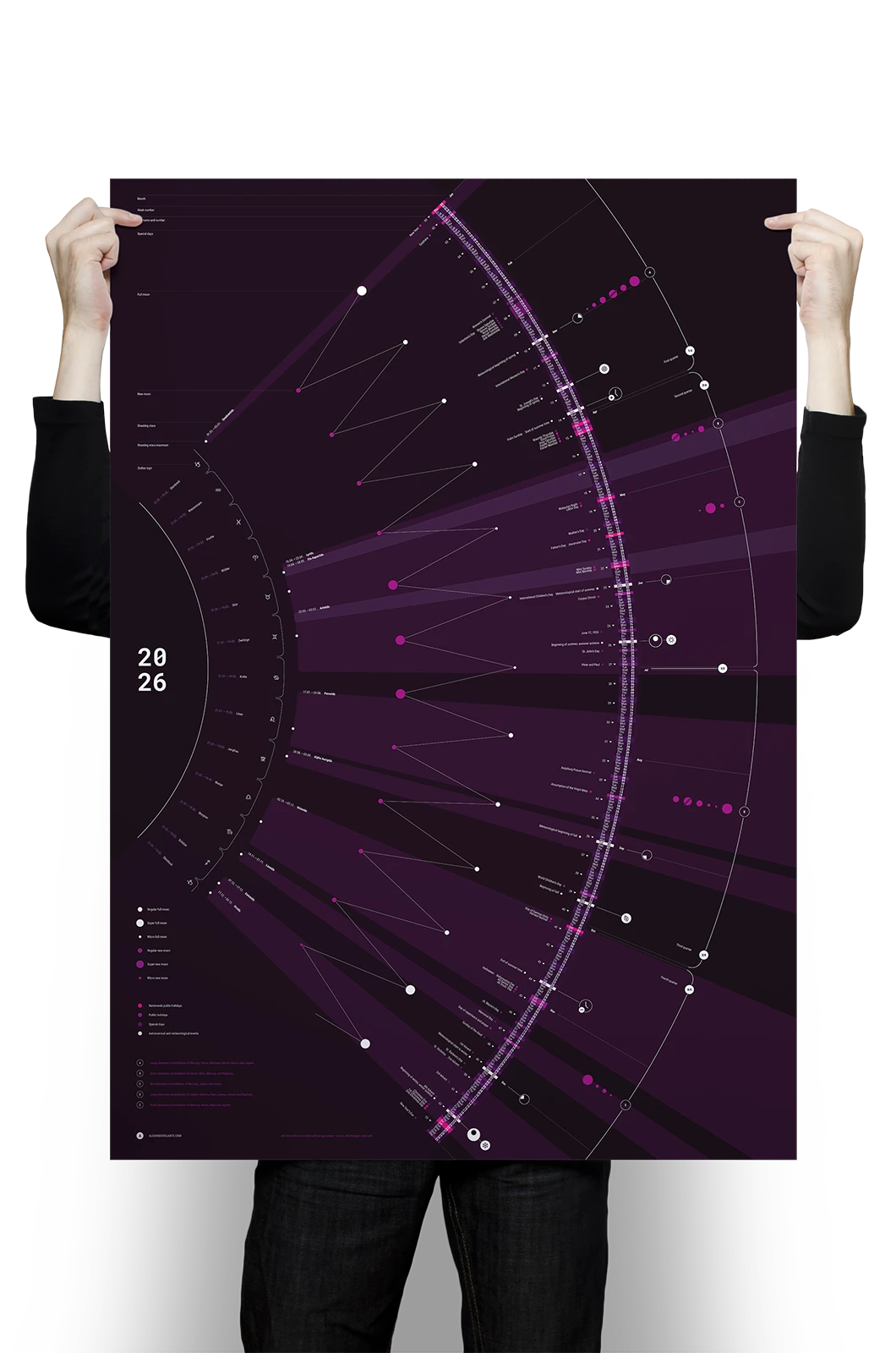 Alexander Glante - Works - Quarter-Circle Calendar 2026 - 01