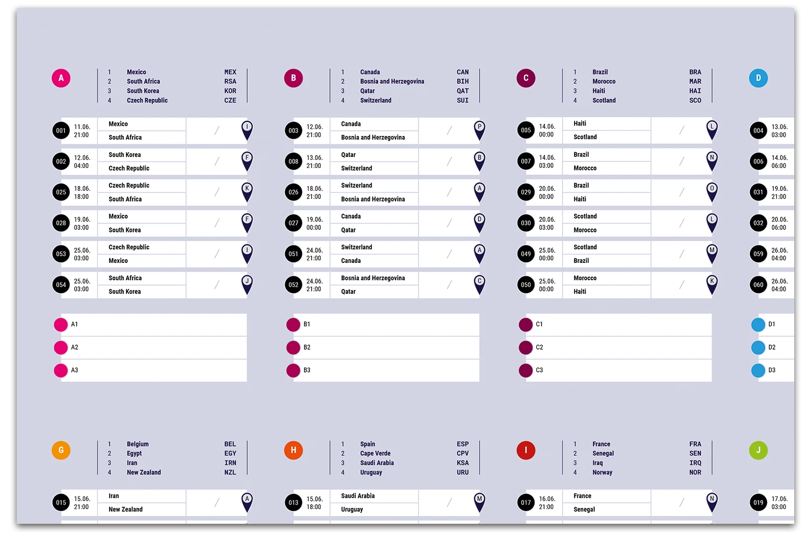 Alexander Glante - Works - Football World Cup Schedule 2026 - 03
