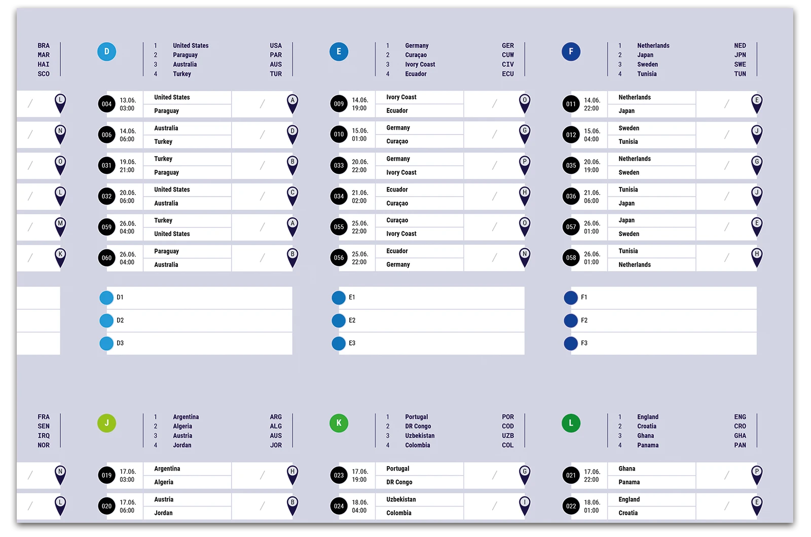 Alexander Glante - Works - Football World Cup Schedule 2026 - 04